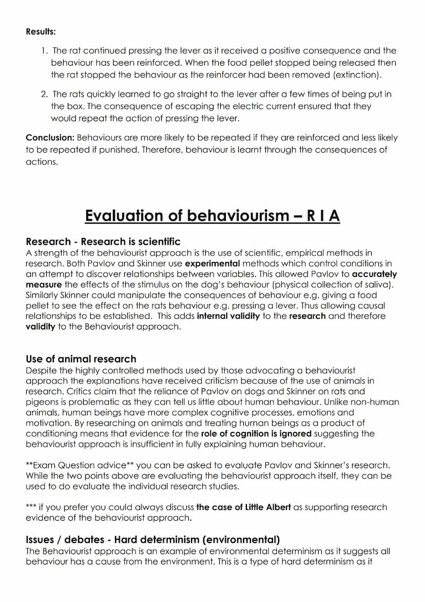 Unit 2
Approaches
Origins of Psychology:
Wundt
• Introspection
The emergence of Psychology as a science.
Learning Approaches:
The Behaviouri