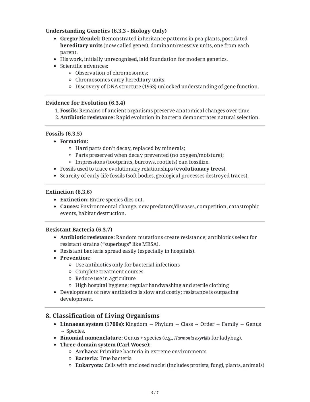 # AQA GCSE Biology – Topic 6: Inheritance, Variation, and Evolution

1. Reproduction (6.1)

Sexual and Asexual Reproduction (6.1.1)

* Mitos