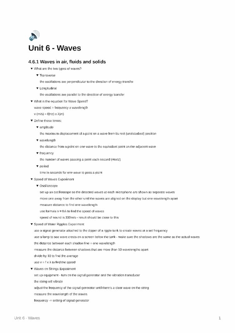Know GCSE Waves Active Recall Questions  thumbnail