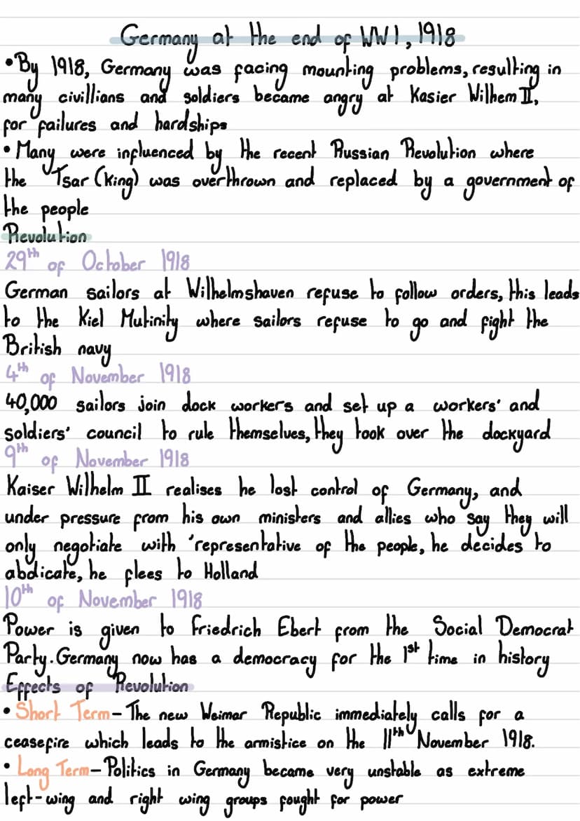 1918-1929 The Heimar Retublic
at
1 Germany of the end op WW1, 1918.
What the Weimar Reuplic
2
3
4
was
The Treaty of Versailles
Threats
the L