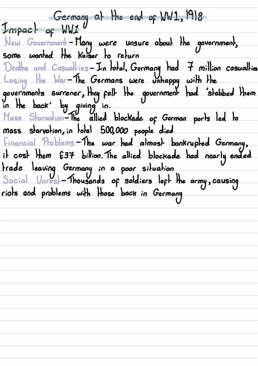 1918-1929 The Heimar Retublic
at
1 Germany of the end op WW1, 1918.
What the Weimar Reuplic
2
3
4
was
The Treaty of Versailles
Threats
the L