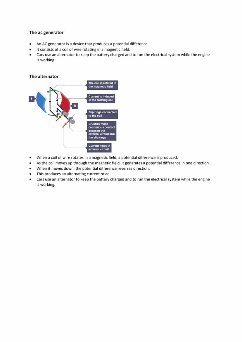 Induced potential and the generator effect
●
●
Electromagnetism - Electromagnetic induction
●
To make an electric current flow, you need a p