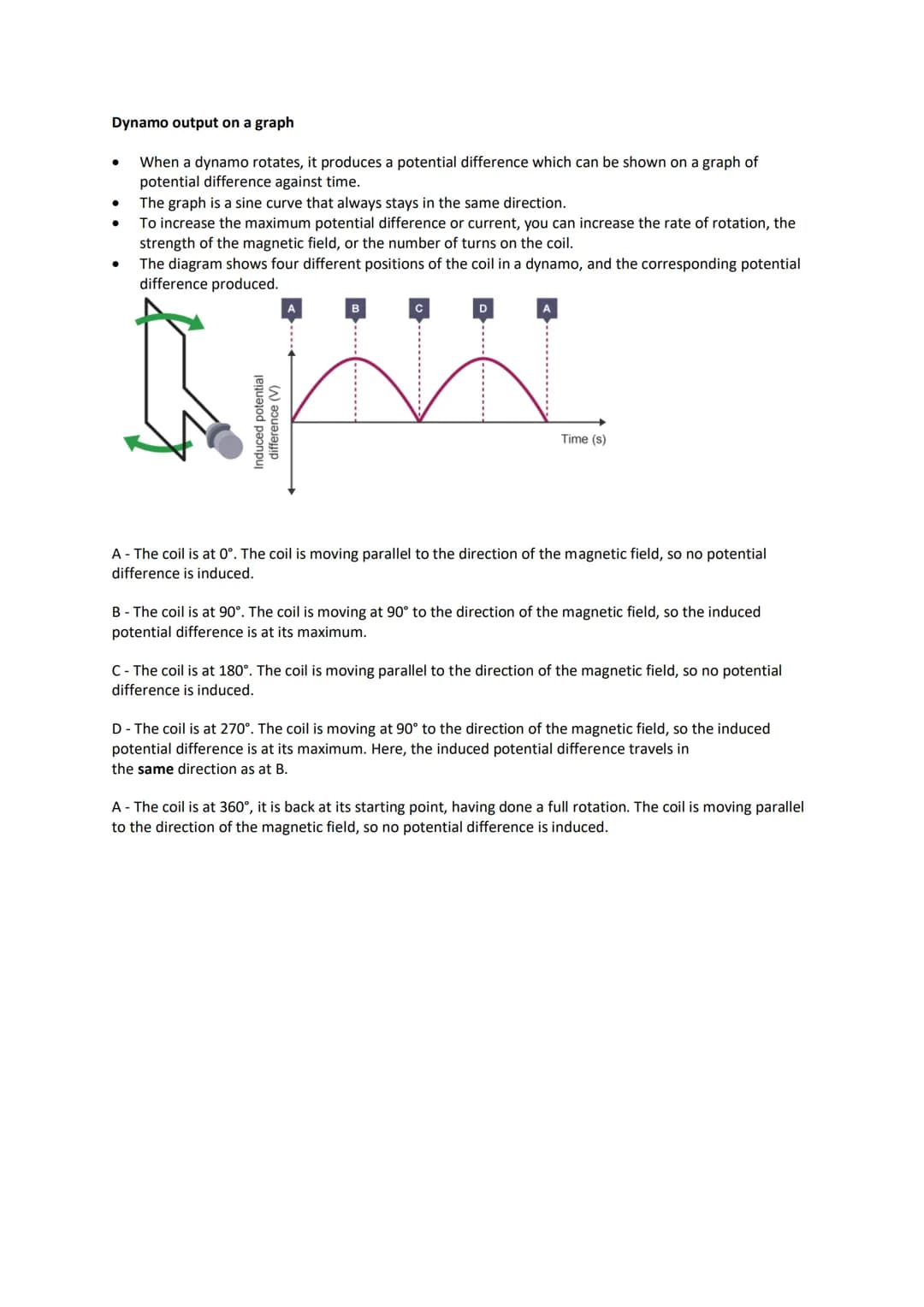 Induced potential and the generator effect
●
●
Electromagnetism - Electromagnetic induction
●
To make an electric current flow, you need a p