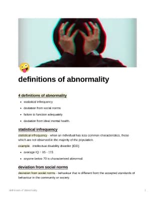 Know definitions of abnormalities  thumbnail