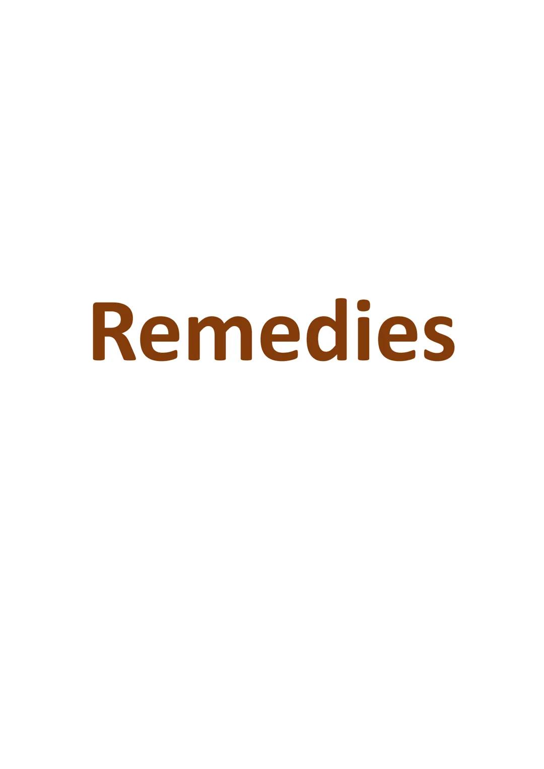 # Remedies # DAMAGES

*   The main legal remedy in contract law.
*   It is aright if C has won a claim for breach of contract so C will rece