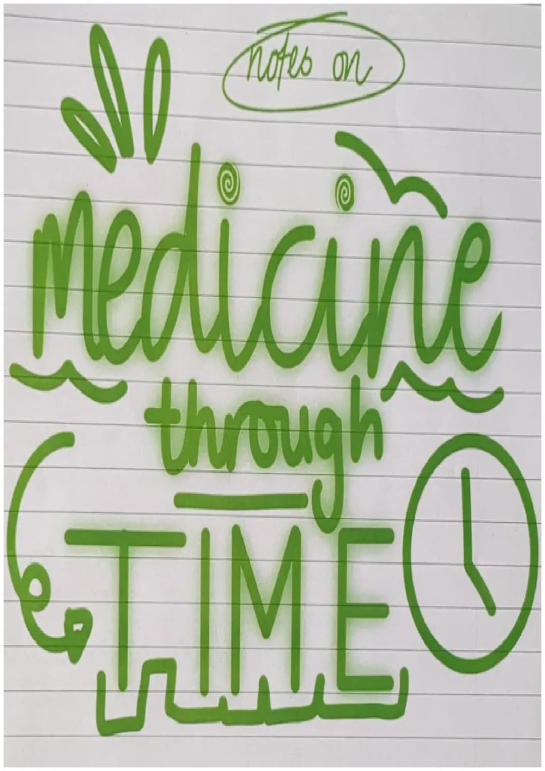 notes on all of medicine through time