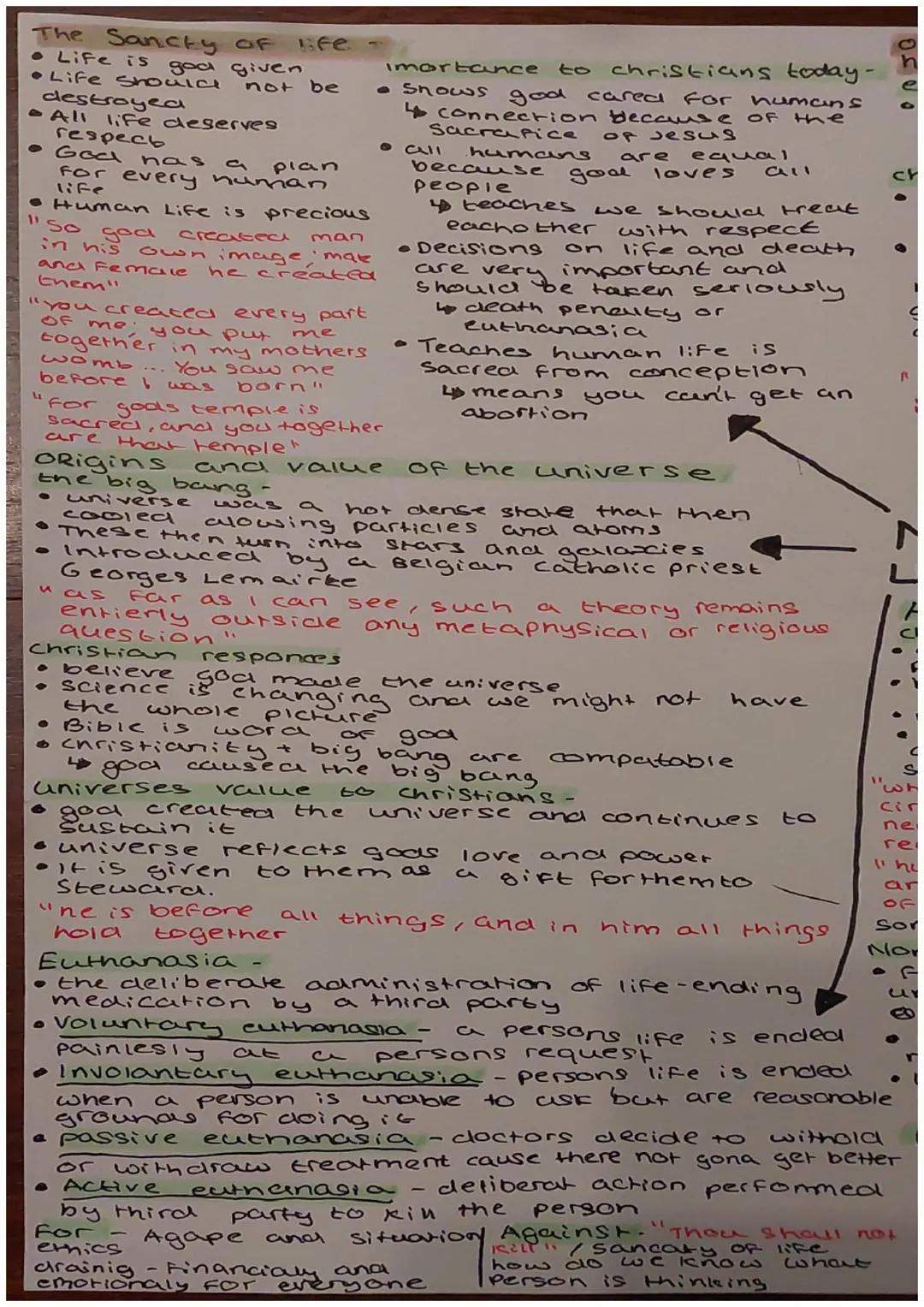 # The Sancty of life-

• Life is god given

•Life Shoulde not be destroyea

• All life deserves respect

• God nas a plan for every numan li