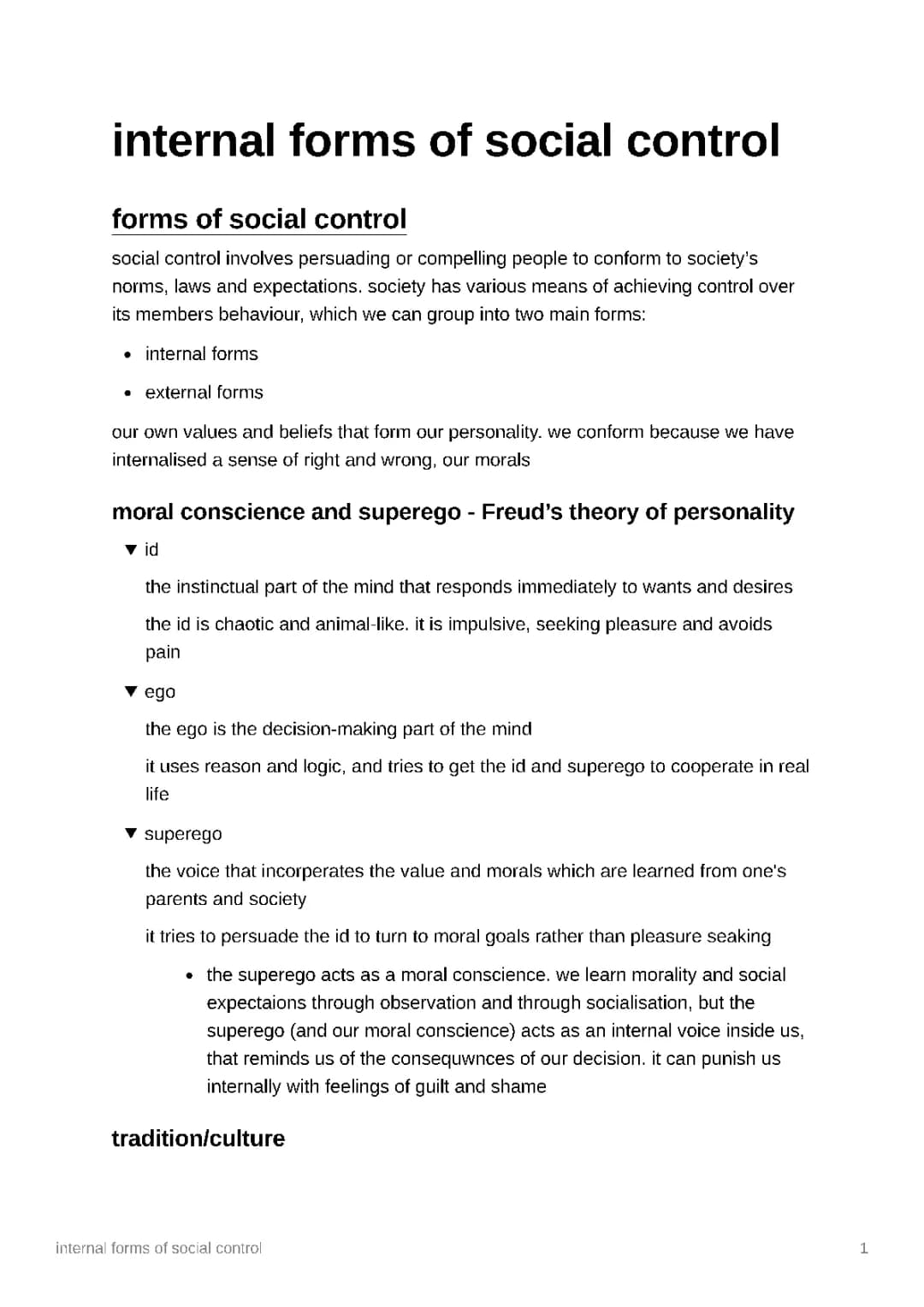 Easy Guide: Internal and External Forms of Social Control in Criminology