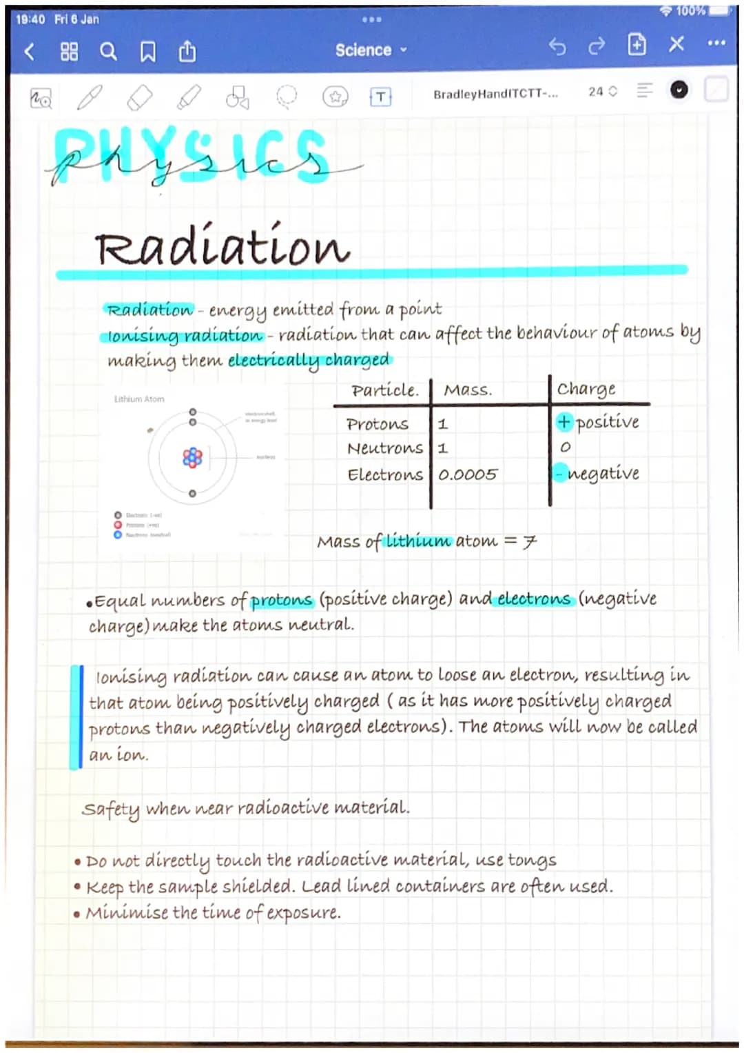 19:40 Fri 6 Jan
< 88 a
Science
T
PHYSICS
The electro magnetic spectrum
1. Radio waves - radio waves are used for communication, are not
harm