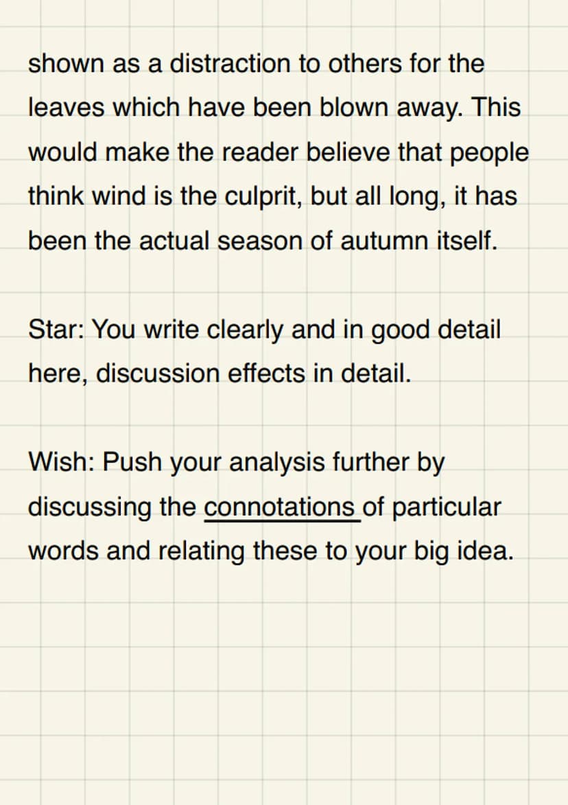 Unseen Poetry Grade
7, on the poem
"Autumn" by Alan
Bold
In "Autumn", how does the poet present
the effects of the season of autumn?
The poe