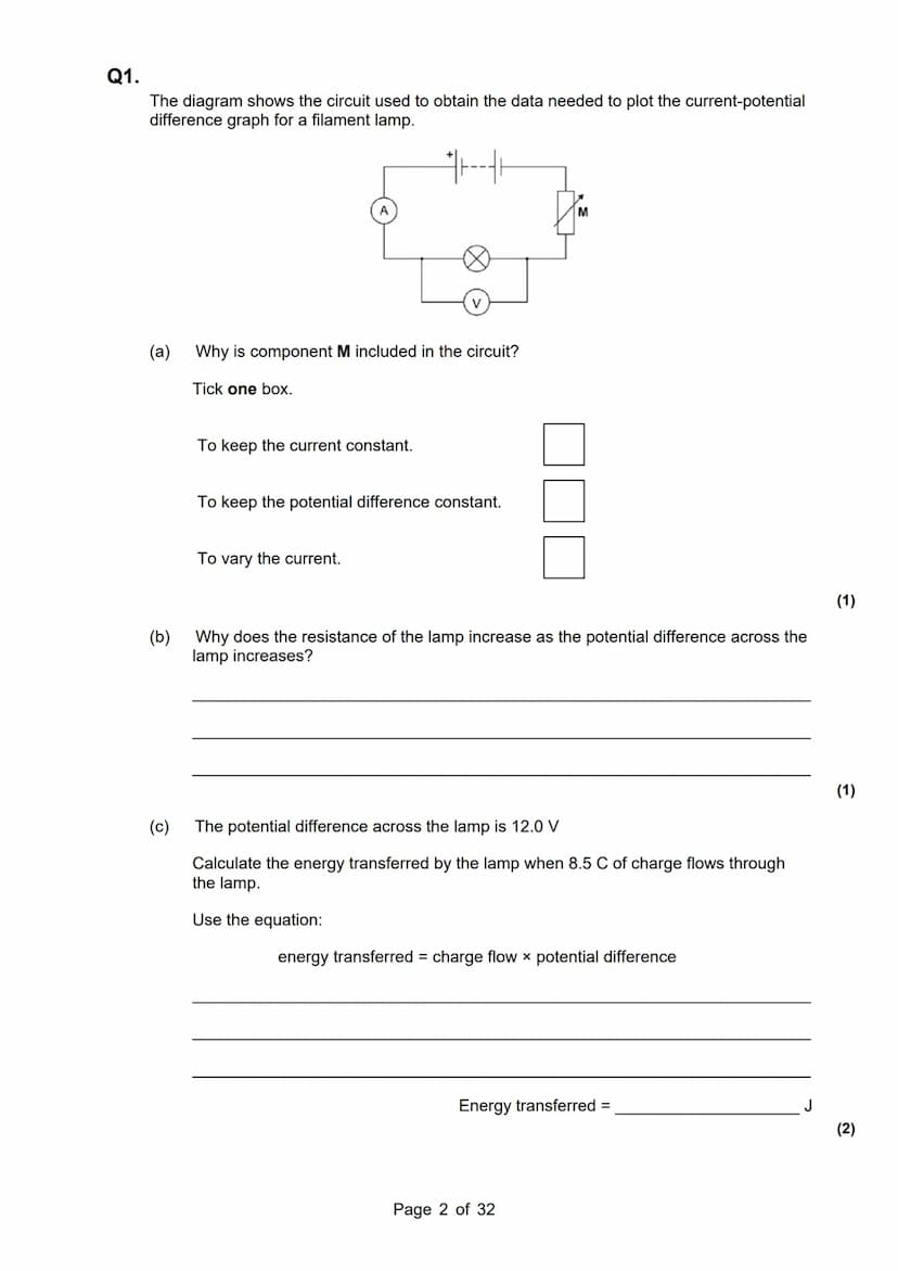 revise
with
harry
AQA Physics
Topic 1: Energy
Master Booklet
Answer the questions that are given to you, and you
can use the mark scheme pro