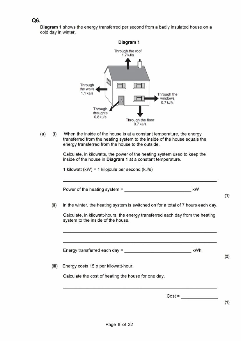 revise
with
harry
AQA Physics
Topic 1: Energy
Master Booklet
Answer the questions that are given to you, and you
can use the mark scheme pro