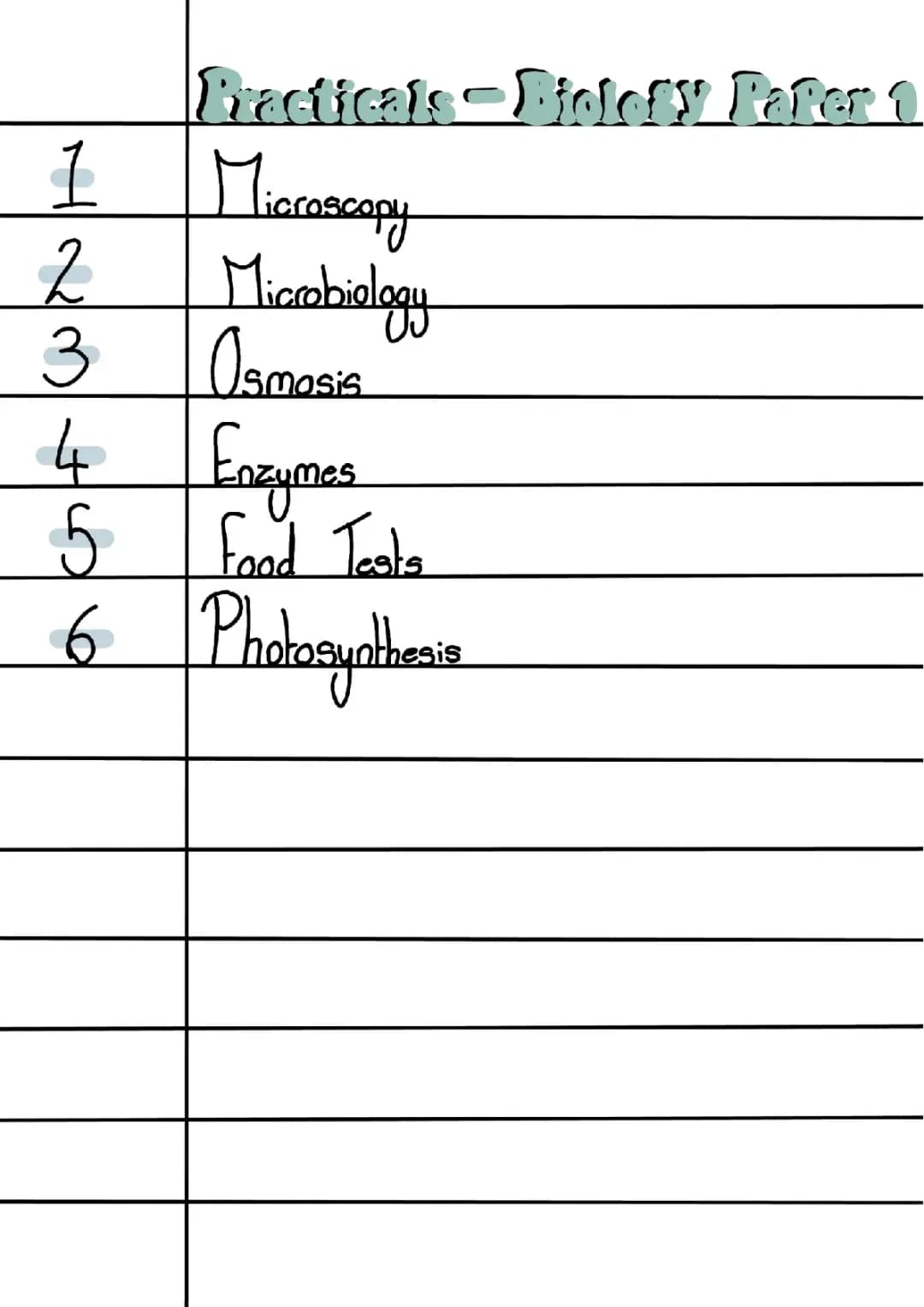Biology Paper 1: Required Practicals with Answers