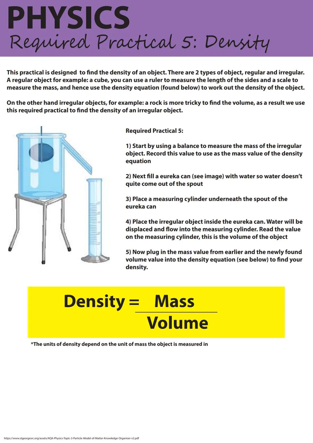 GCSE Physics Required Practical 5: Mastering Density