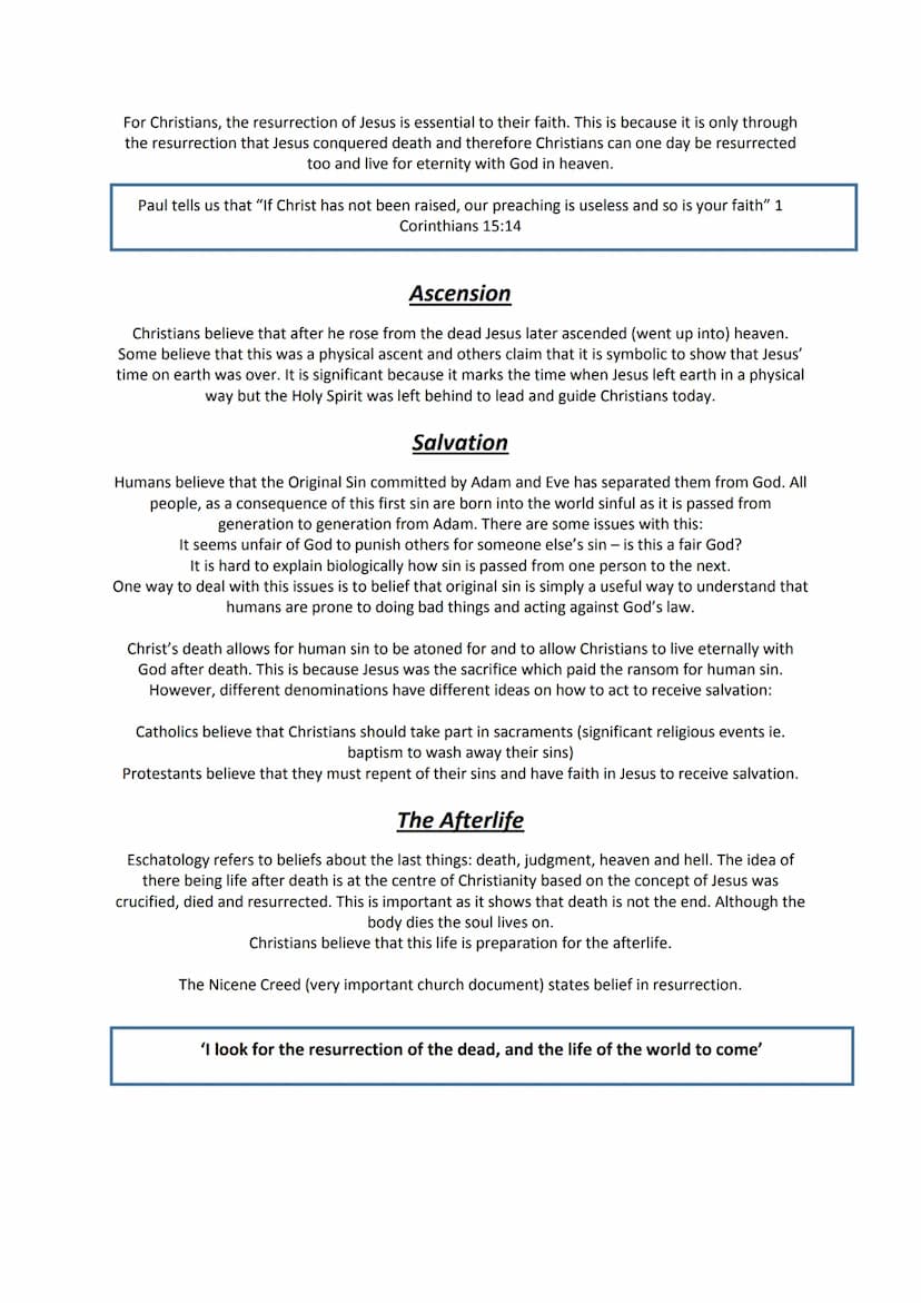 GCSE Philosophy and Ethics - Christian Beliefs revision notes
Key concepts:
(A questions - you must have definition & example)
Omnipotent: T