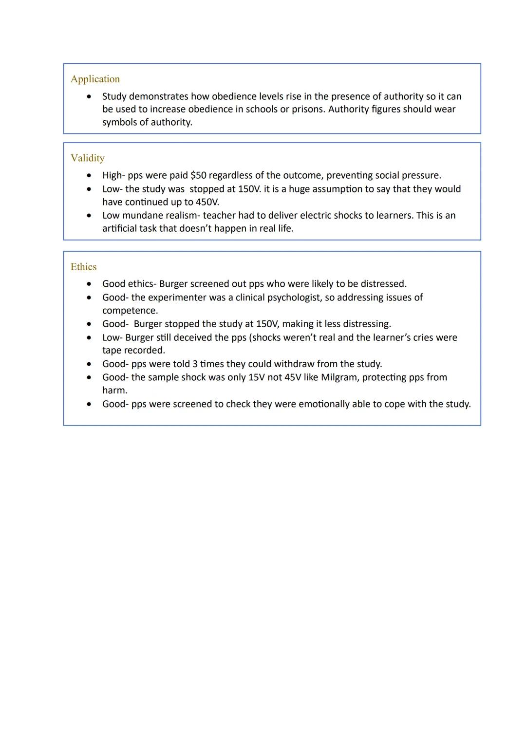 BACKGROUND:
Jerry Burger was interested in whether people these days would still obey an authority
figure. He adapted his research to adhere