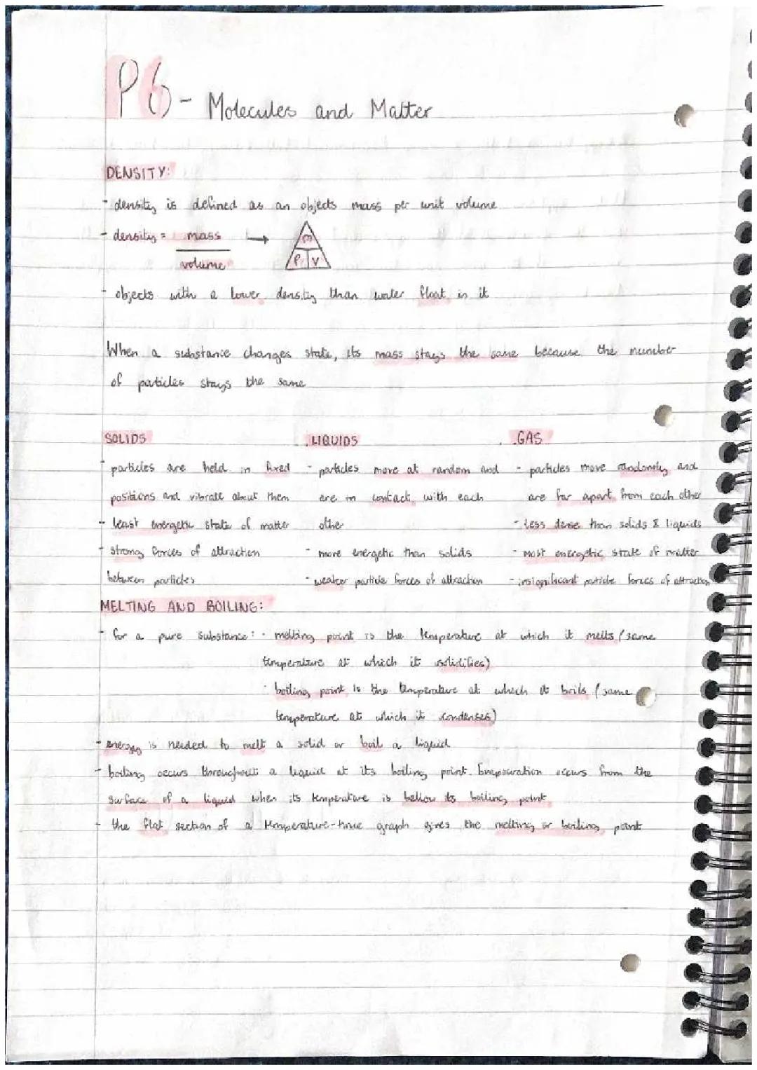 AQA GCSE Triple Science Higher Physics P6 Notes