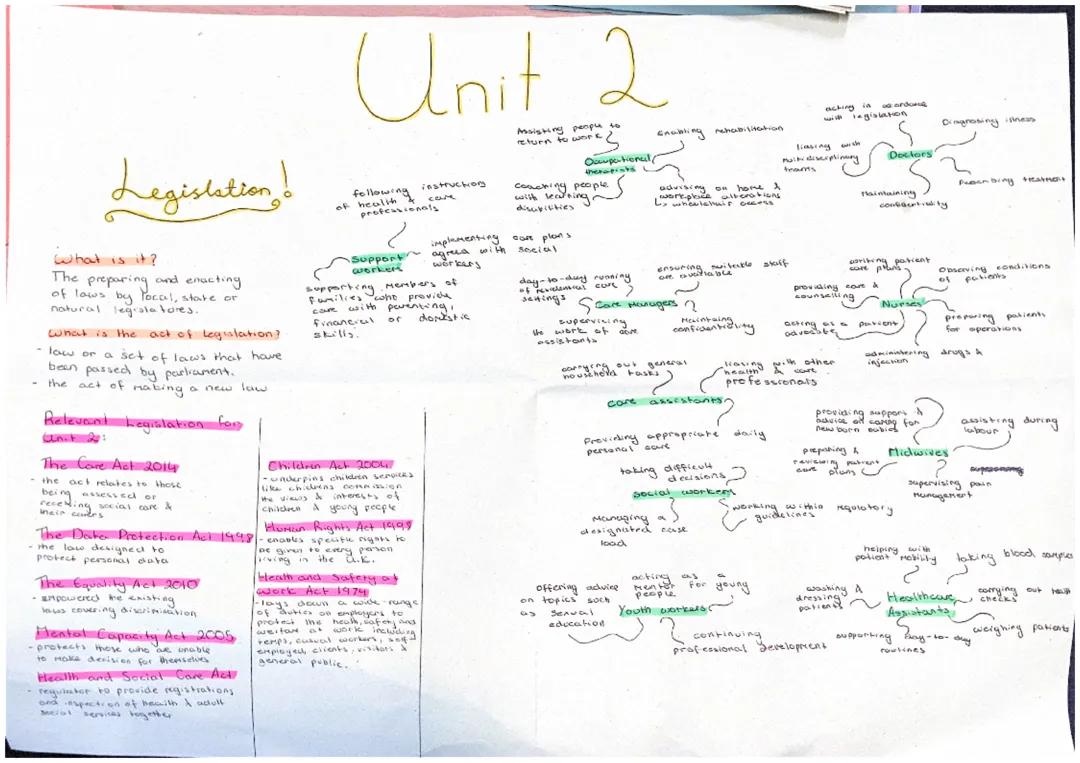 Understanding Health and Social Care Laws and Roles