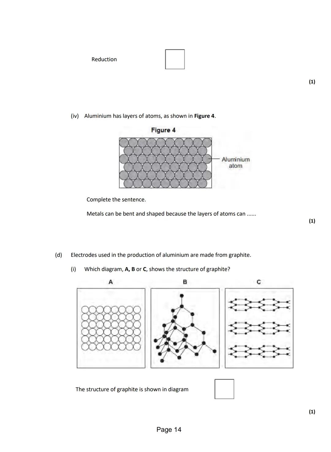 Q1.This question is about different substances and their structures.
(a) Draw one line from each statement to the diagram which shows the st