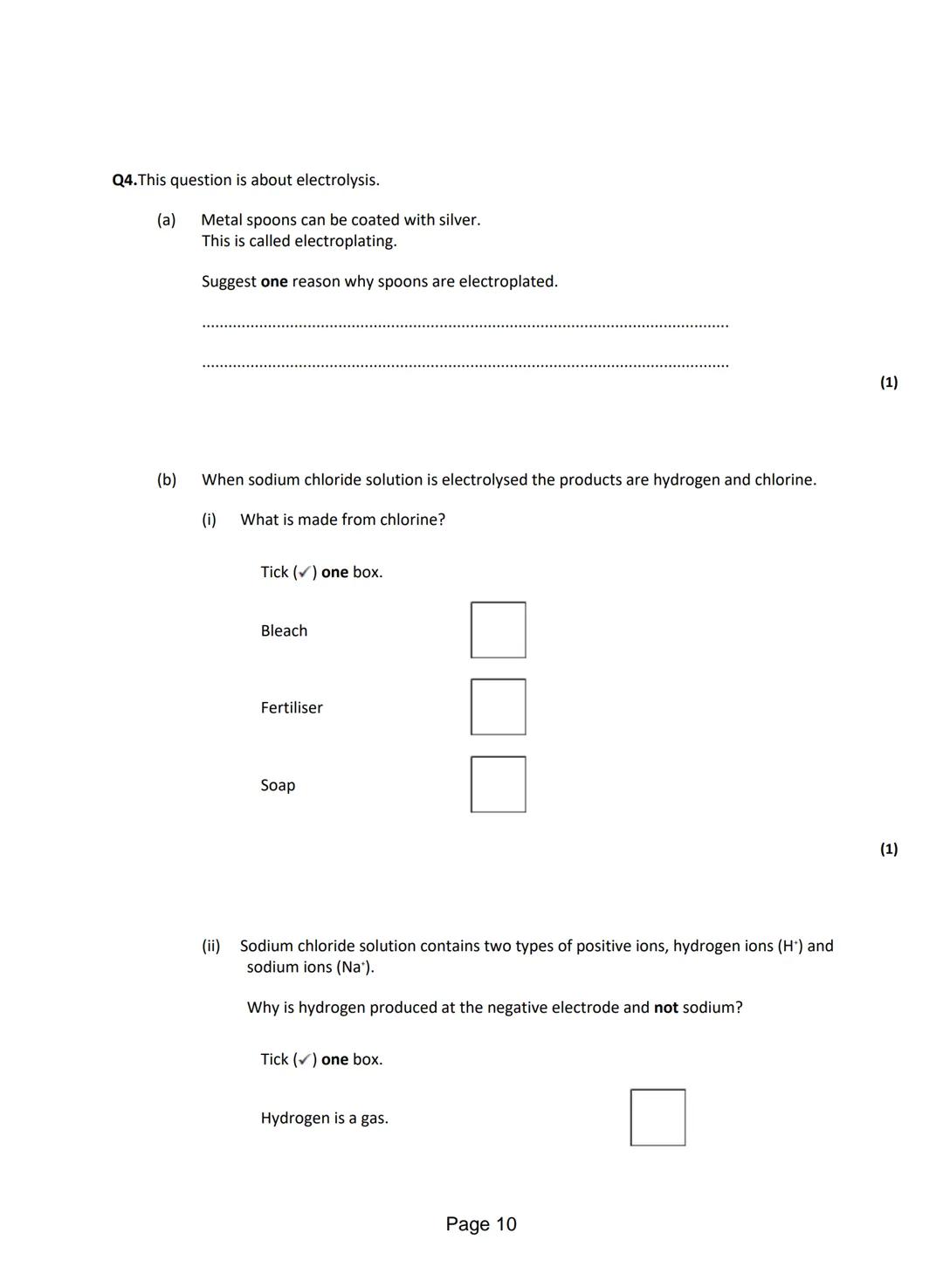 Q1.This question is about different substances and their structures.
(a) Draw one line from each statement to the diagram which shows the st