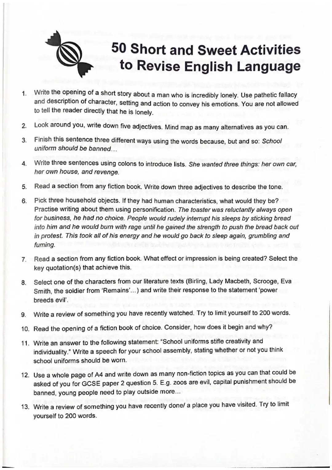 how to revise eng lang 