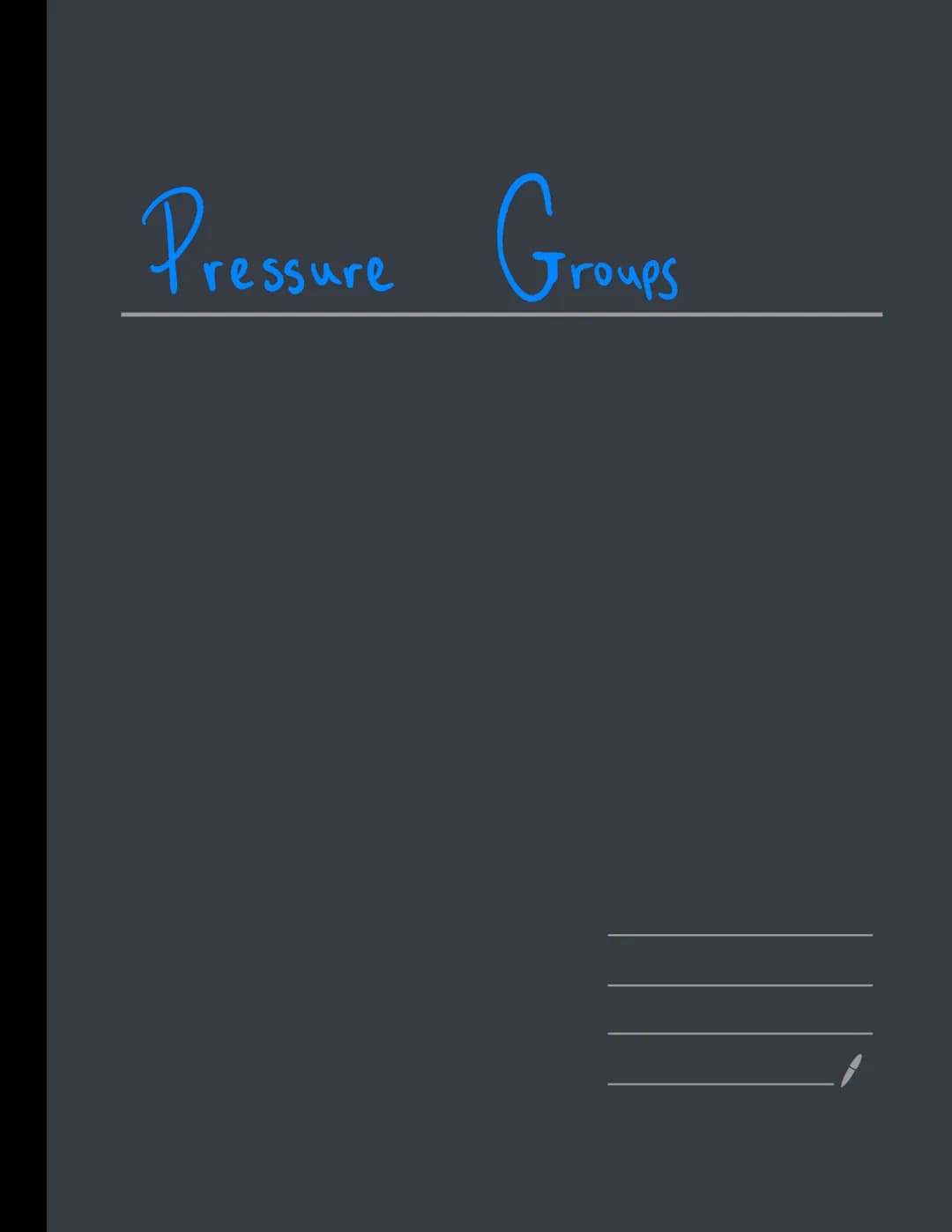 Pressure Groups H/W
Pressure Groups
Can be defined.
Policy-making
as
Pressure
4 If
decides it wishes to exercise.
group
↳s eg. trade union m