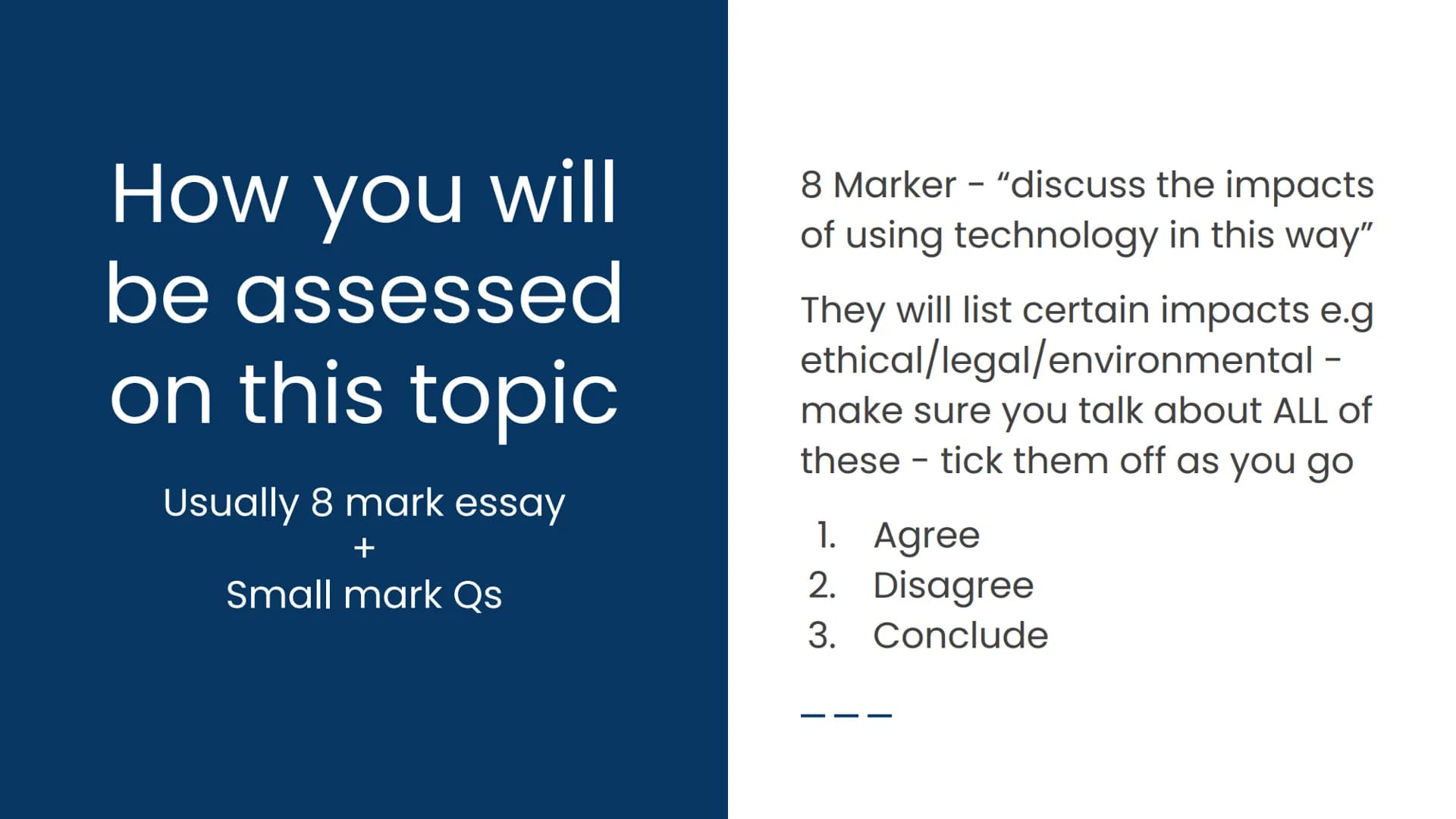 OCR GCSE J277 1.6
Summary: Issues Checklist
1.6
Ethical issues
Legal issues
Privacy issues
Environmental issues
Cultural issues
Laws related
