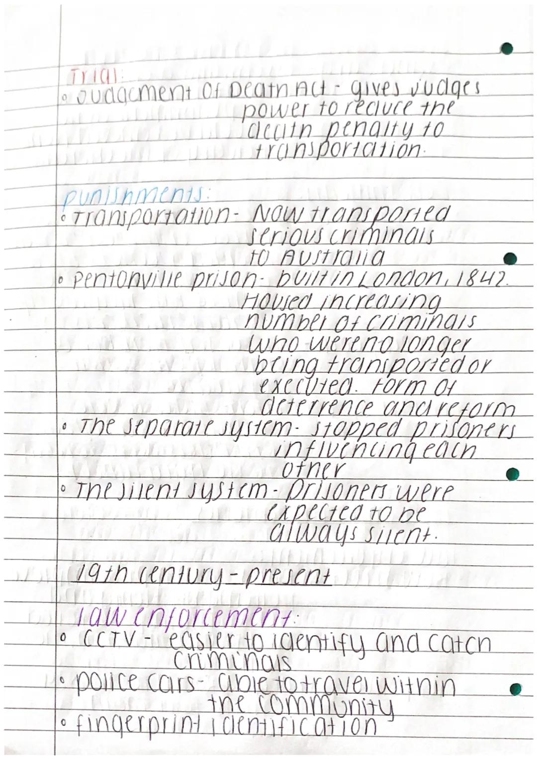 Crime and punishment paper 1

middle ages

lawenforcement:
*   nue and cry- it one person in a village
    or area was avictim of a
    crim