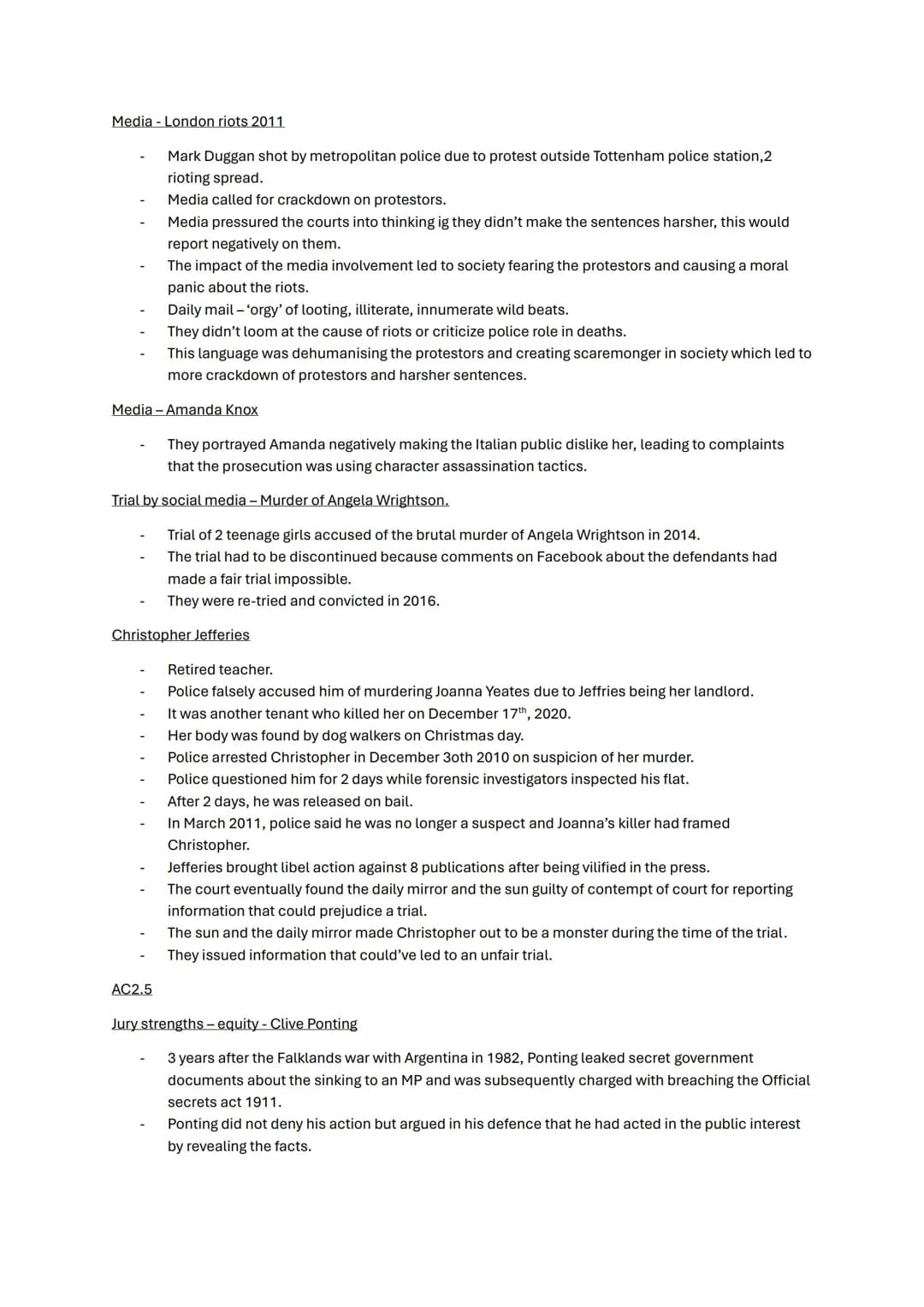 Criminology Unit 3 case studies.
AC1.1
Police officers - Negative.
The Stephen Lawrence case.
The MacPherson report was issued because of th