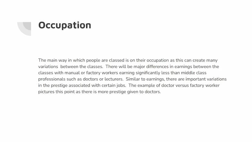 AQA
Sociology: Social
Stratification
: What is it?
Social stratification refers to, "the division of society into structures.
These layers a