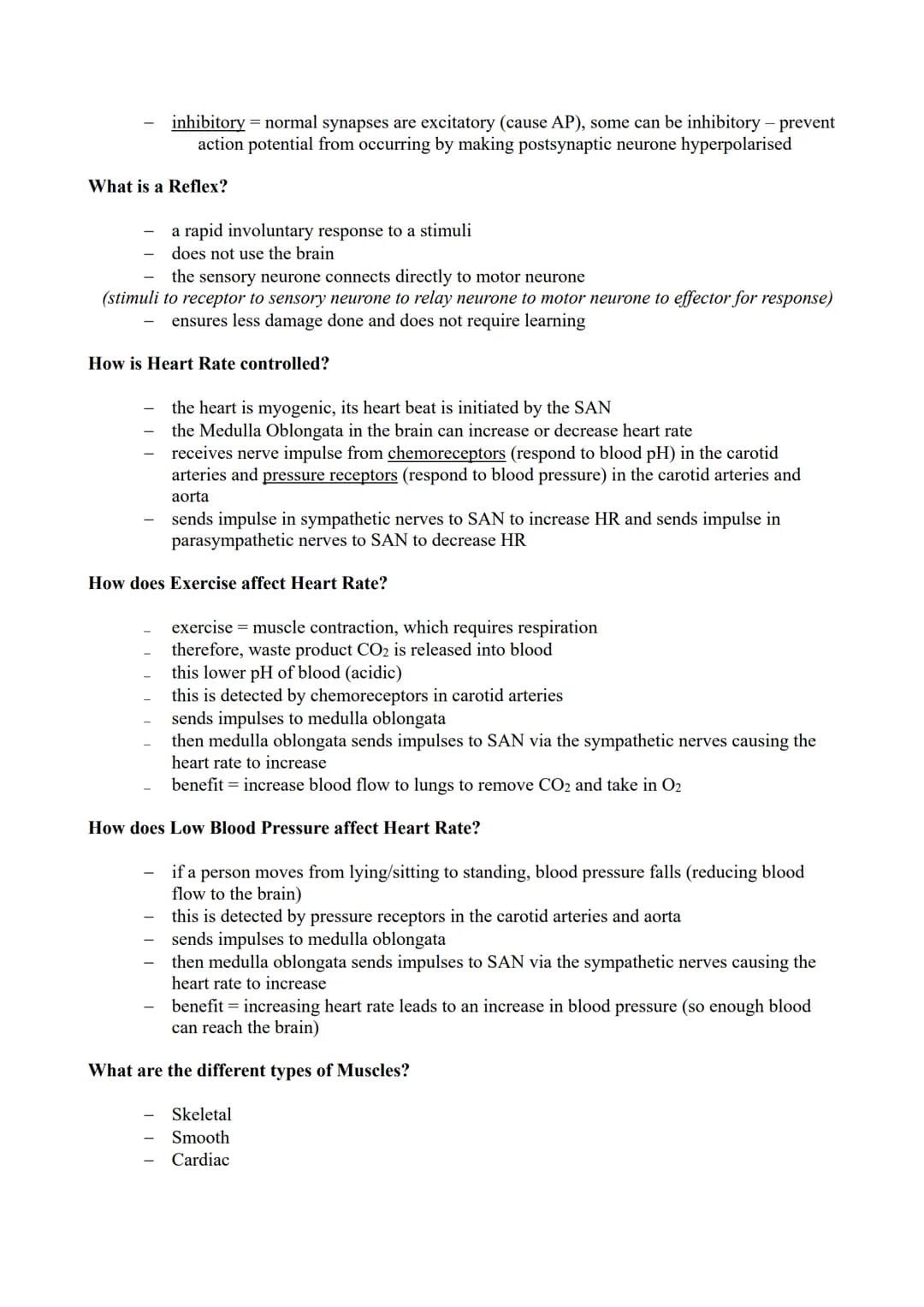 Module 6 (Response to Stimuli) Revision Notes
What is a Stimuli? a change in the internal or external environment
Why do Organisms need to R