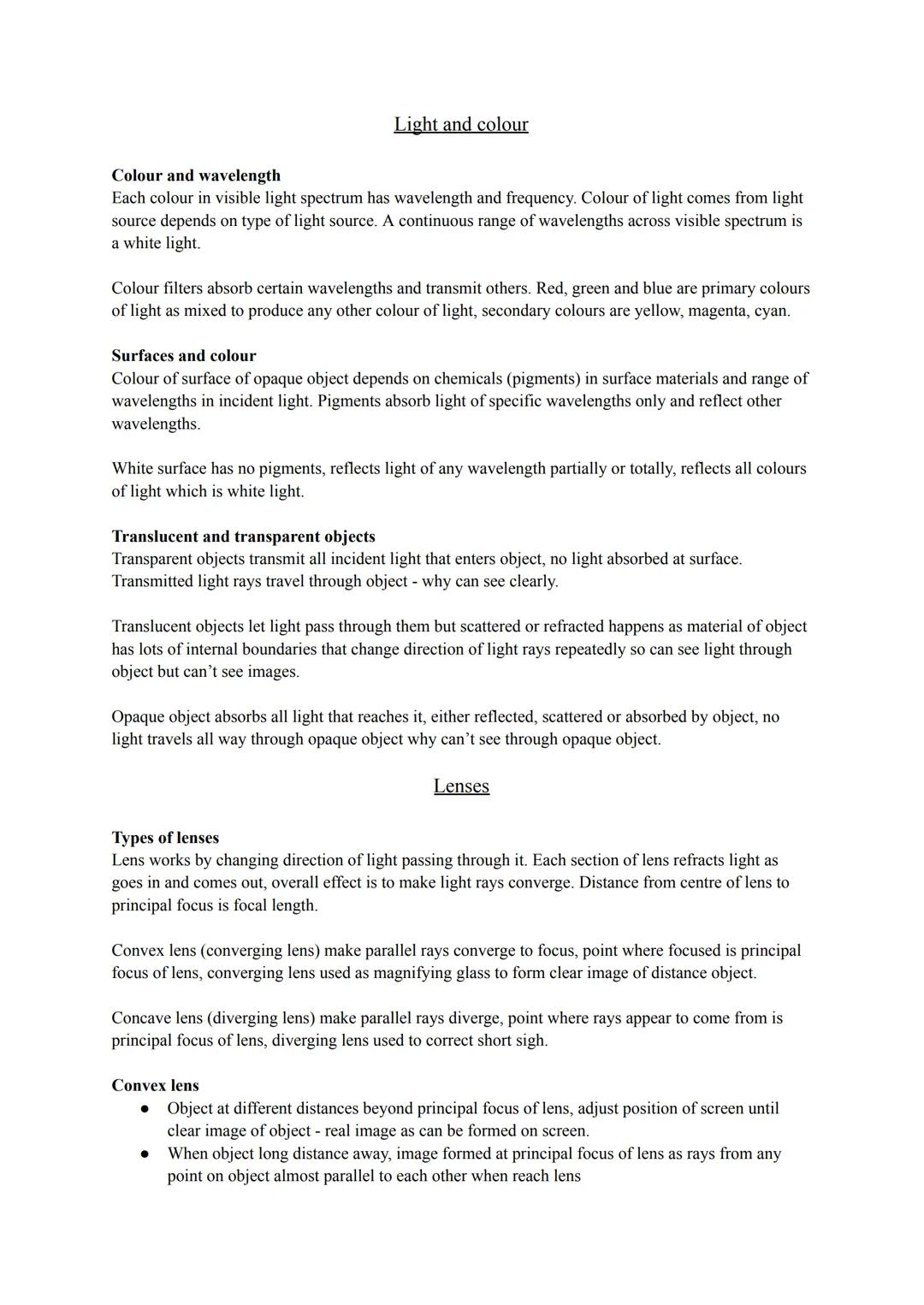 P14 - 
light # Reflection of light

Reflection
Light has waves, when plane waves reflect from flat barrier, reflected waves at same angle to