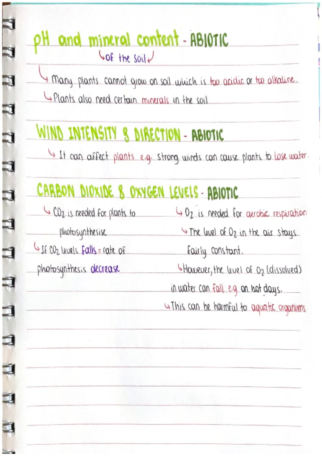 BIOTIC & ABIOTIC FACTORS
I living parts of the environment (non-living parts.
BIOTIC
→ Availability of food
→ New predators
→ New pathogens.