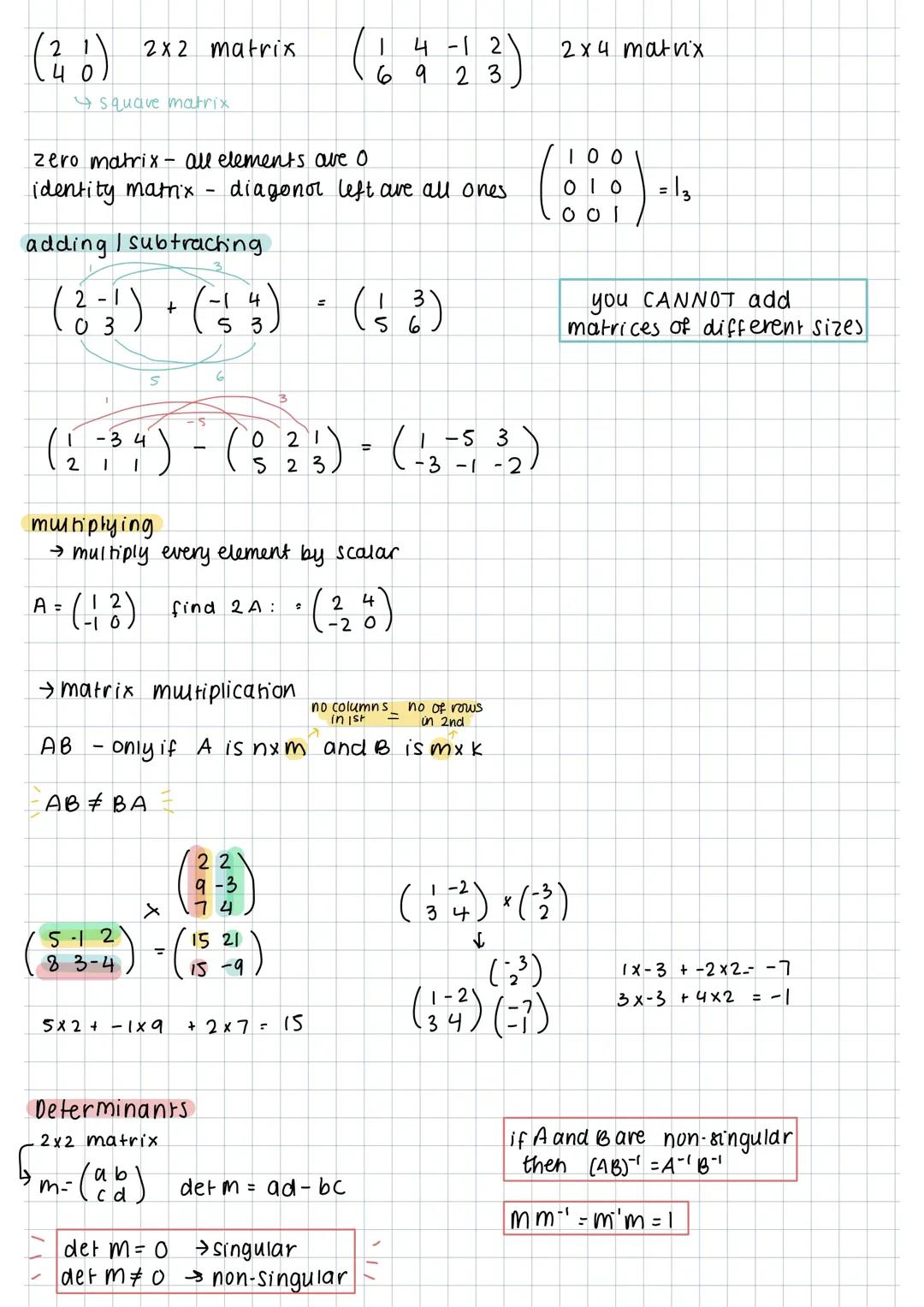 Cool Facts About 2x2 and 3x3 Matrices and Solving Equations