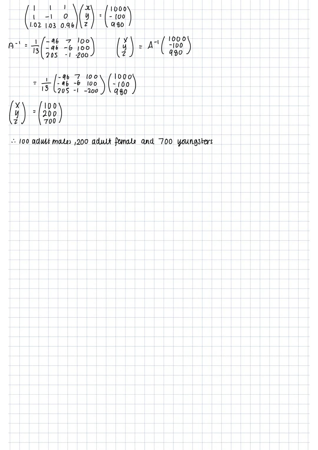 (²6)
2x2 matrix.
square matrix
adding / subtracting.
( ² - ¹ ) + (-4)
03
3
zero matrix - all elements are o
identity matrix diagonot left ar