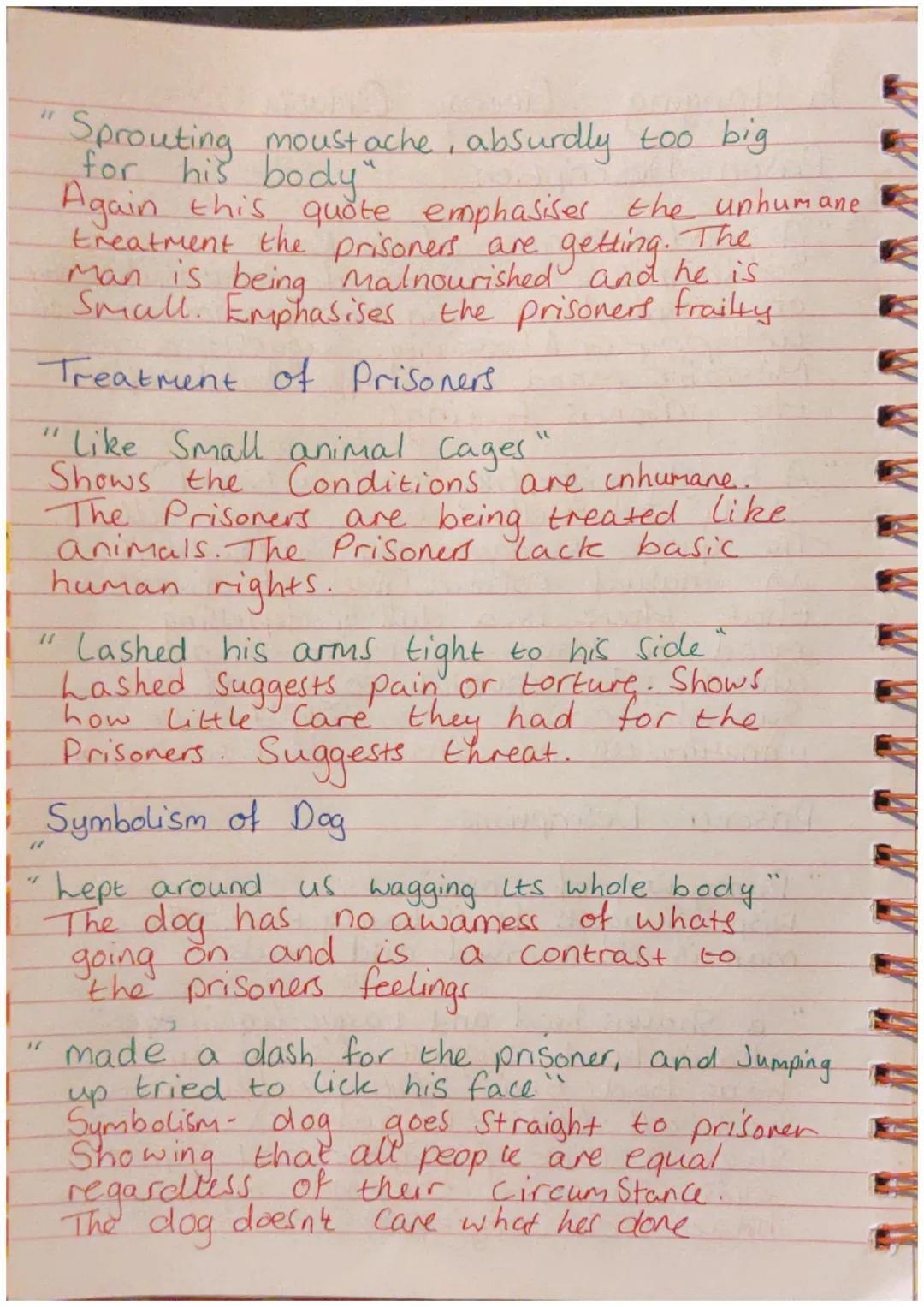 # A Hanging - George Orwell

Prison Description

"A Sodden morning of the Rains"
"Sodden" has connotations of heavy, discomfort or weighed d