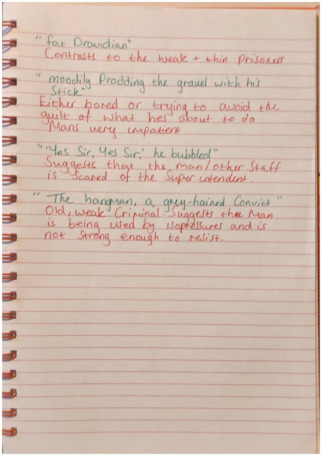 # A Hanging - George Orwell

Prison Description

"A Sodden morning of the Rains"
"Sodden" has connotations of heavy, discomfort or weighed d