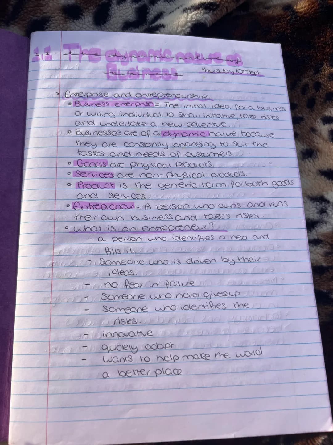 1.1 the dynamic nature of business