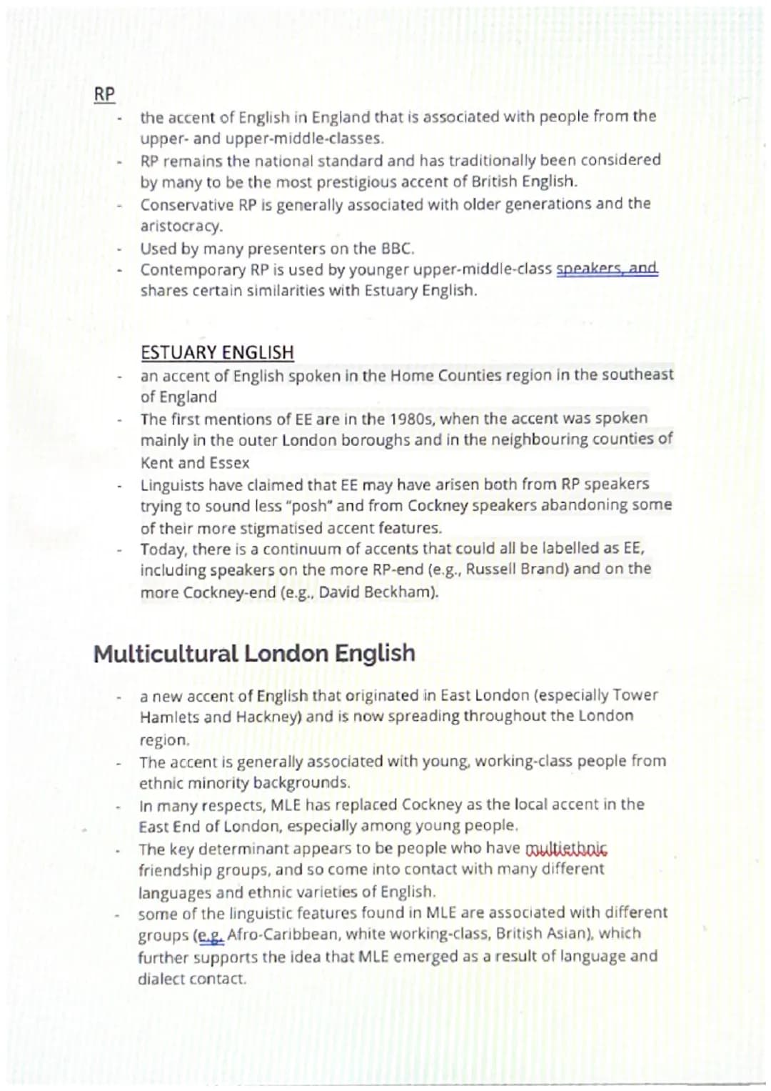 RP
the accent of English in England that is associated with people from the
upper- and upper-middle-classes.
RP remains the national standar