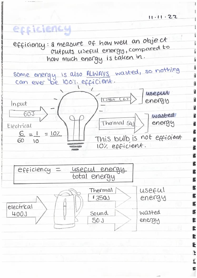 10.11.22
physics
LAW OF
CONSERVATION OF ENERGY
The idea that energy cannot be created or
destroyed, and it can only be transferred from
One 