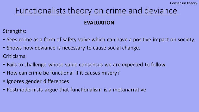 Crime And Deviance
A-Level sociology
Knowunity username: grack69 Definitions
- Crime - defined as behaviour that breaks the laws of society

