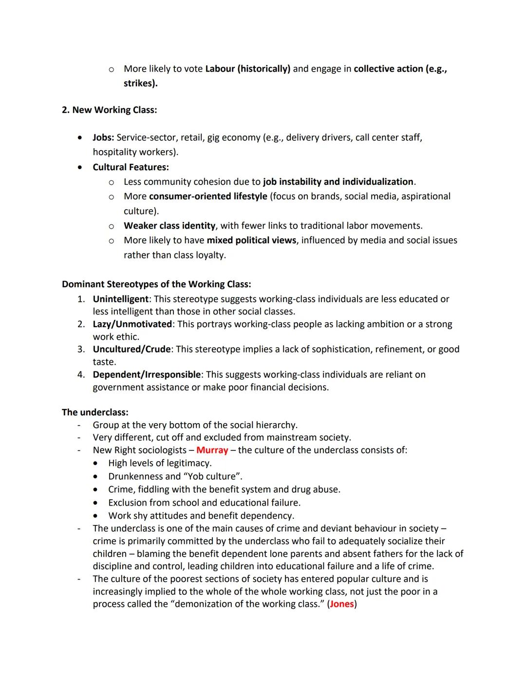 --- OCR Start ---
Social Class:
Topic 4 - The Media and Representations of Social Groups:
Social Class = a group of people who share a simil