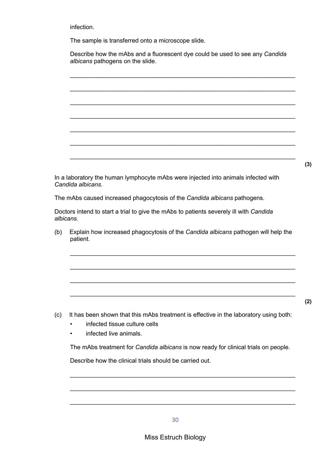 Exams 2022
GCSE Biology Higher Tier Paper 1
156 marks
miss
ESTRUCH
BIOLOGY
1
Miss Estruch Biology Q1.
This question is about cells.
(a) Figu