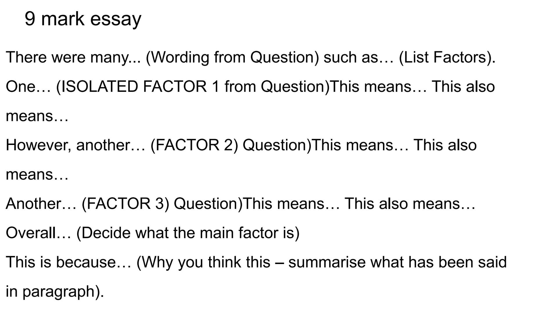 History Question How to How fully-explain
Source ? explains QUESTION fairly well
The source states' which accurately explains
The source als