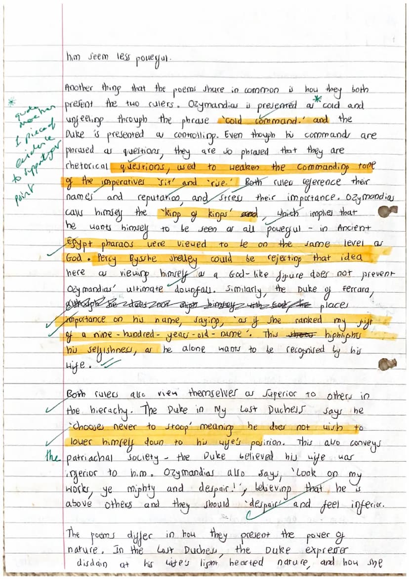 felicity
Pope 1
Good
deer
intro.
Hard
Plan
Poems: Ozymandias and My Last Duchess
Similarities: power g dutocratic
rulers, power of art, alig