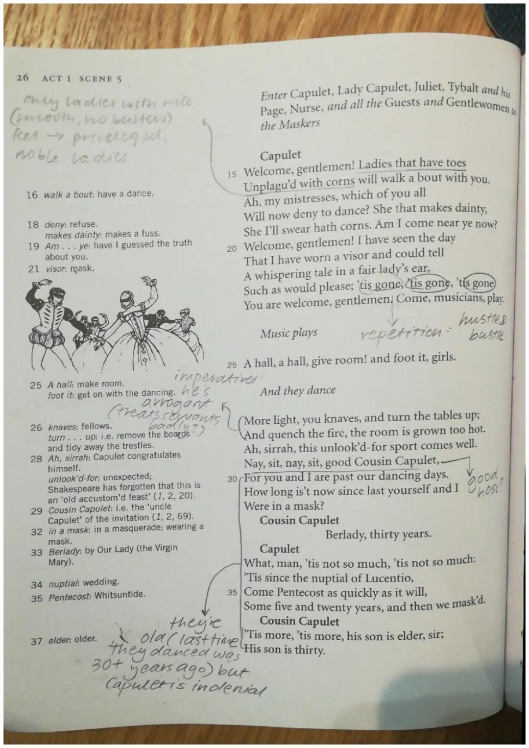 dramatic 'vony.
we know he's going a
to die
ACT 1 SCENE 5 25.
110 despised: despised.
clos'd: enclosed.
110 Of a despised life clos'd in my 