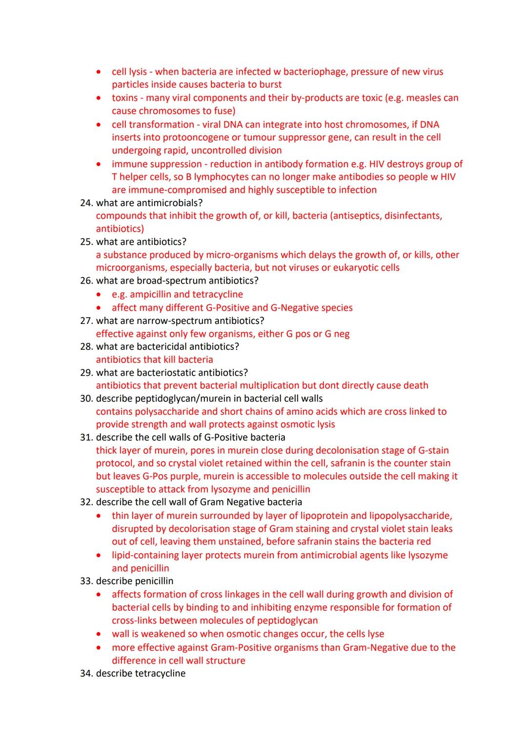 Immunology Revision Questions
1. define pathogenic
an organism that causes damage to its host
2. define infectious
disease that may be trans