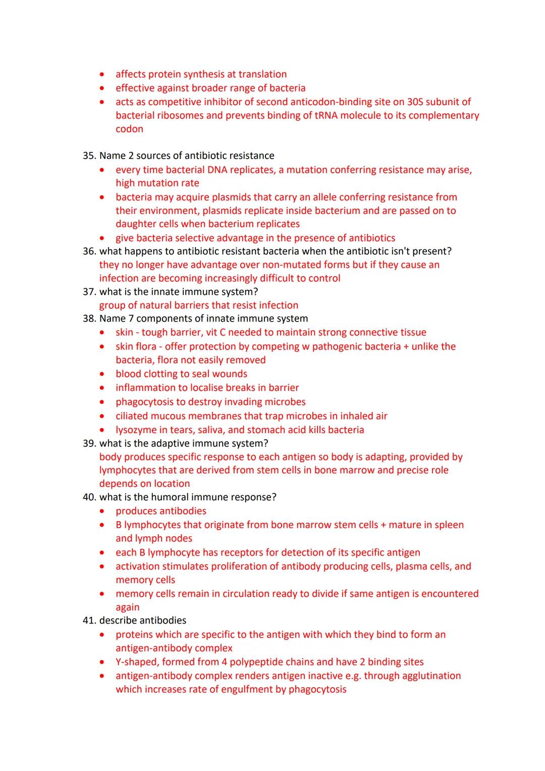 Immunology Revision Questions
1. define pathogenic
an organism that causes damage to its host
2. define infectious
disease that may be trans