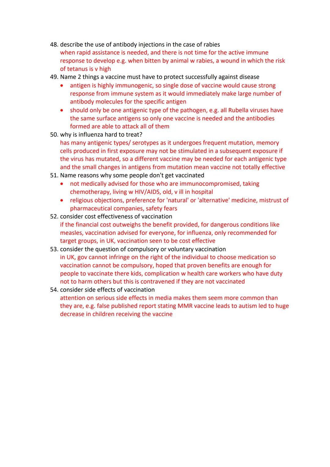 Immunology Revision Questions
1. define pathogenic
an organism that causes damage to its host
2. define infectious
disease that may be trans