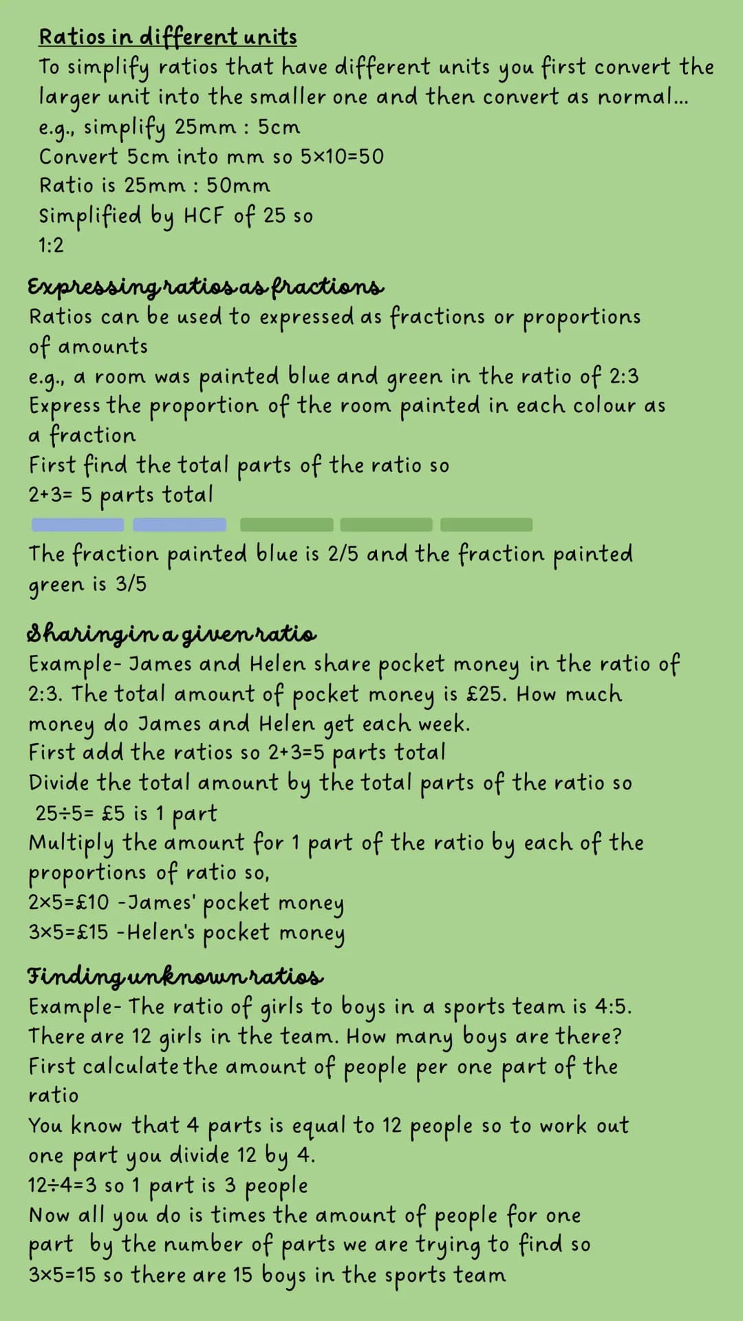 X÷
Ratios
Ratios are proportional representations of certain data.
They are an ordered pair of numbers a and b written as a:b
↓
Example 1) s